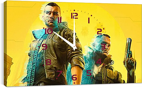 Часы картина - Cyberpunk 2077 Часы картина - Cyberpunk 2077