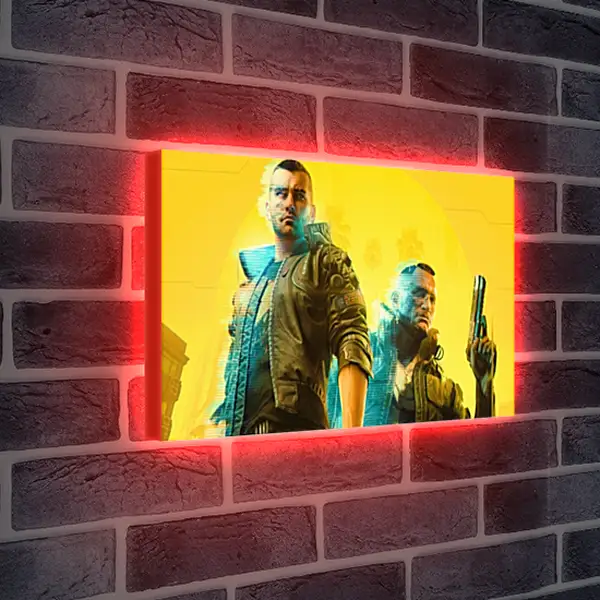 Лайтбокс световая панель - Cyberpunk 2077 Лайтбокс световая панель - Cyberpunk 2077