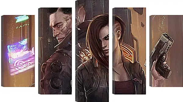 Модульная картина - Cyberpunk 2077 Модульная картина - Cyberpunk 2077