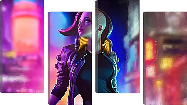 Модульная картина - Cyberpunk 2077 Модульная картина - Cyberpunk 2077