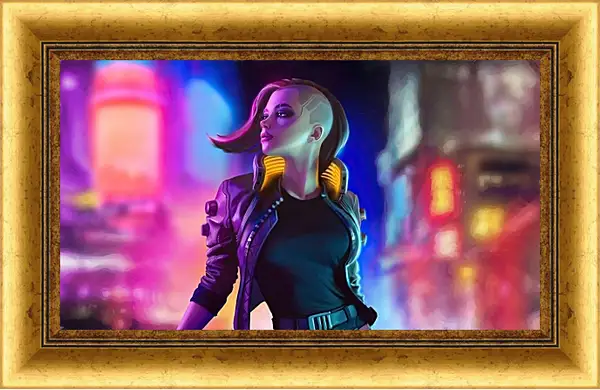 Картина в раме - Cyberpunk 2077 Картина в раме - Cyberpunk 2077