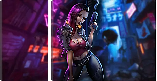 Модульная картина - Cyberpunk 2077 Модульная картина - Cyberpunk 2077