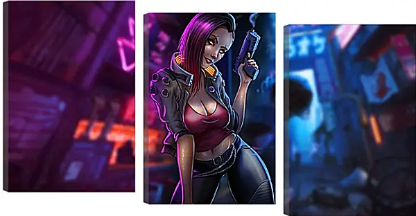 Модульная картина - Cyberpunk 2077 Модульная картина - Cyberpunk 2077