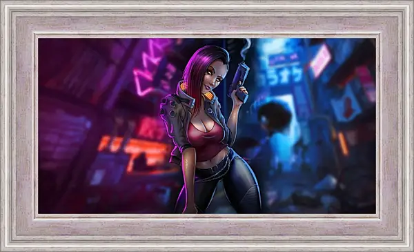 Картина в раме - Cyberpunk 2077 Картина в раме - Cyberpunk 2077