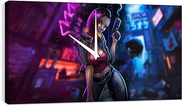Часы картина - Cyberpunk 2077 Часы картина - Cyberpunk 2077