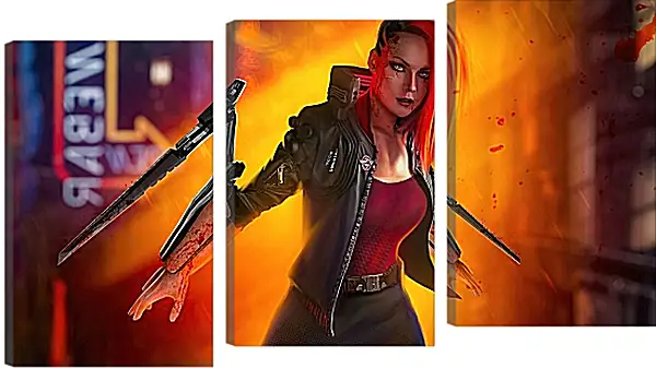 Модульная картина - Cyberpunk 2077 Модульная картина - Cyberpunk 2077