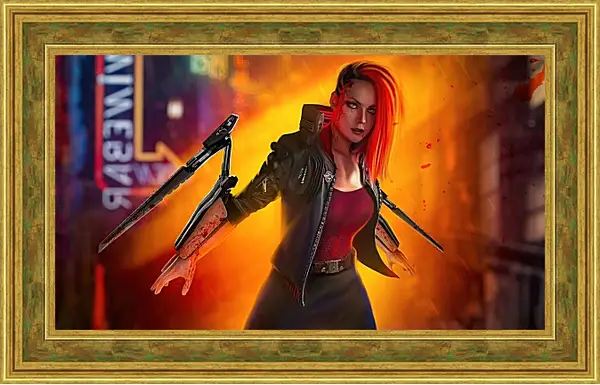 Картина в раме - Cyberpunk 2077 Картина в раме - Cyberpunk 2077