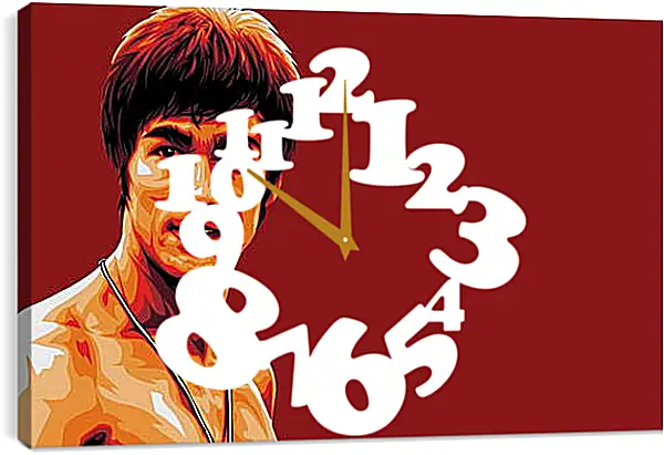 Часы картина - Брюс Ли (Bruce Lee) Часы картина - Брюс Ли (Bruce Lee)