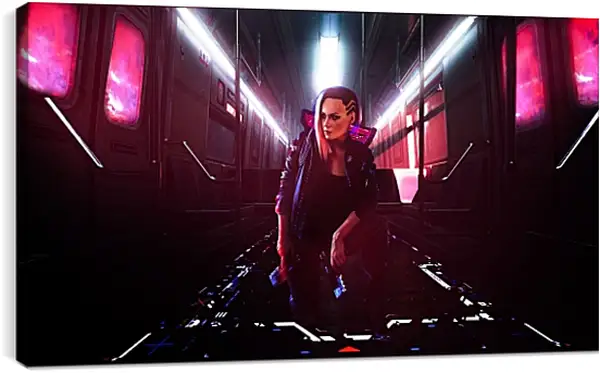 Постер на подрамнике - Cyberpunk 2077 Постер на подрамнике - Cyberpunk 2077
