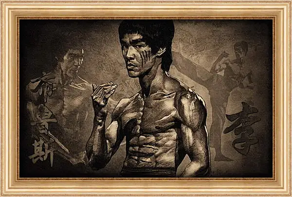 Картина в раме - Брюс Ли (Bruce Lee) Картина в раме - Брюс Ли (Bruce Lee)