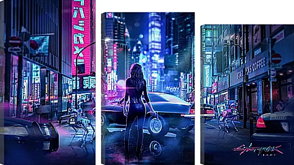 Модульная картина - Cyberpunk 2077 Модульная картина - Cyberpunk 2077
