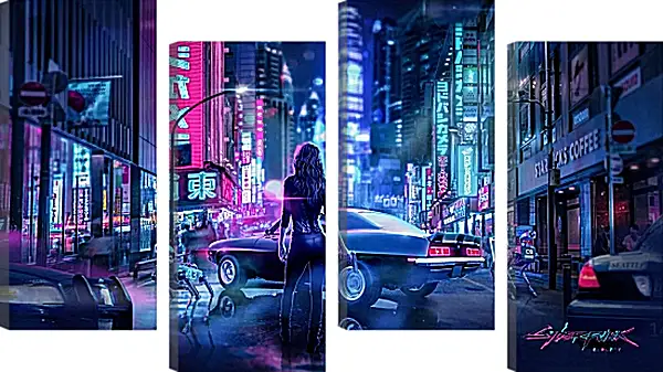 Модульная картина - Cyberpunk 2077 Модульная картина - Cyberpunk 2077
