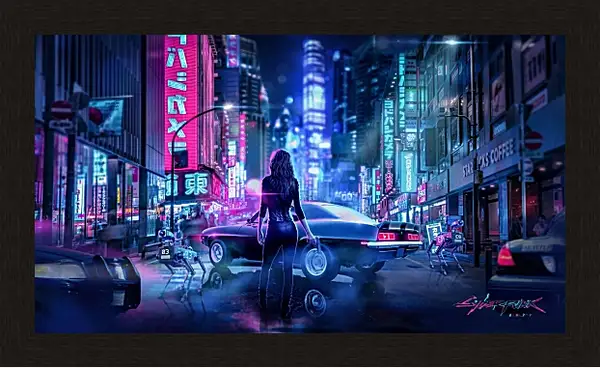 Картина в раме - Cyberpunk 2077 Картина в раме - Cyberpunk 2077