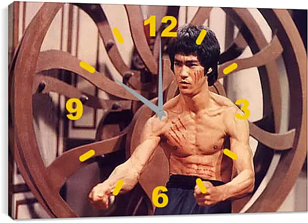 Часы картина - Брюс Ли (Bruce Lee) Часы картина - Брюс Ли (Bruce Lee)