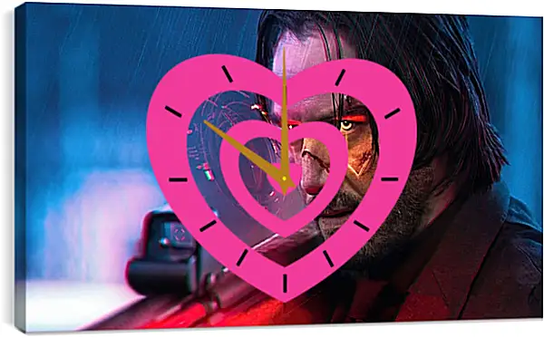 Часы картина - Cyberpunk 2077 Часы картина - Cyberpunk 2077
