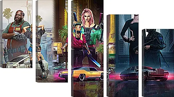 Модульная картина - Cyberpunk 2077 Модульная картина - Cyberpunk 2077