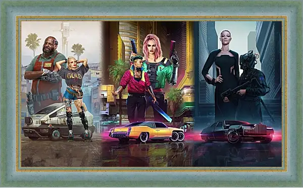 Картина в раме - Cyberpunk 2077 Картина в раме - Cyberpunk 2077