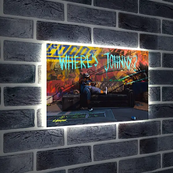 Лайтбокс световая панель - Cyberpunk 2077 Лайтбокс световая панель - Cyberpunk 2077