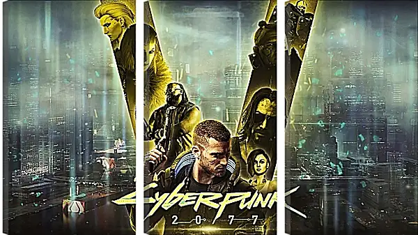 Модульная картина - Cyberpunk 2077 Модульная картина - Cyberpunk 2077