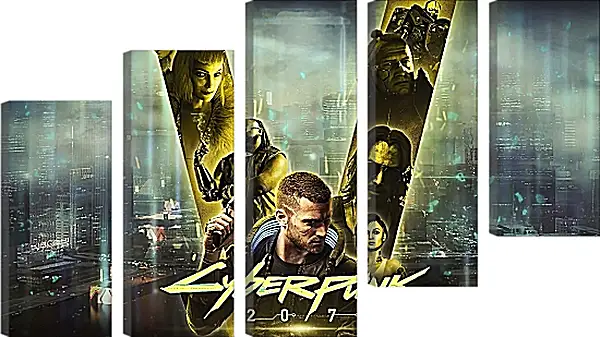 Модульная картина - Cyberpunk 2077 Модульная картина - Cyberpunk 2077