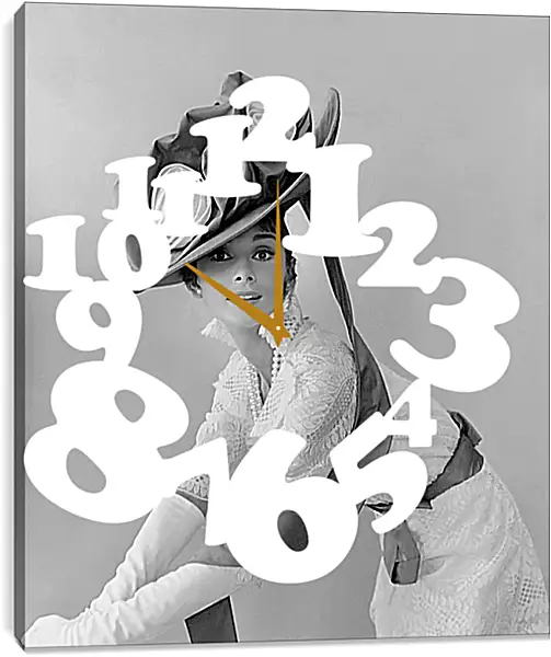 Часы картина - Audrey Hepburn - Одри Хепберн Часы картина - Audrey Hepburn - Одри Хепберн