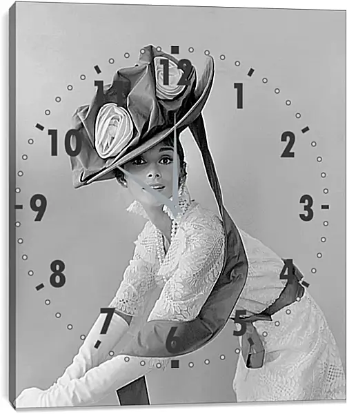Часы картина - Audrey Hepburn - Одри Хепберн Часы картина - Audrey Hepburn - Одри Хепберн