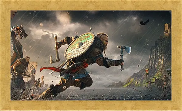 Картина в раме - Assassins Creed Valhalla Картина в раме - Assassins Creed Valhalla