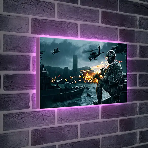 Лайтбокс световая панель - battlefield 4, game, ea digital illusions ce Лайтбокс световая панель - battlefield 4, game, ea digital illusions ce