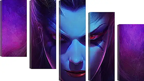 Модульная картина - dota 2, queen of pain, akasha Модульная картина - dota 2, queen of pain, akasha