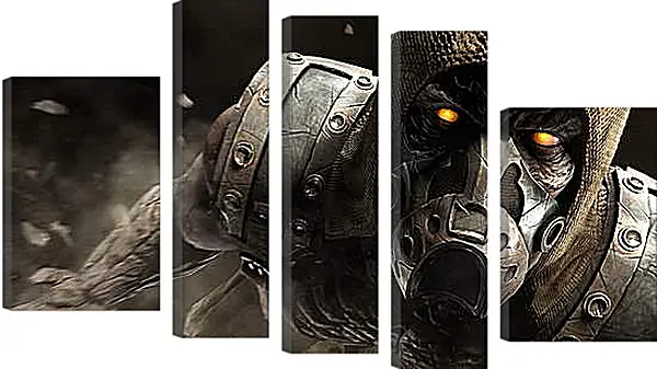 Модульная картина - mortal kombat x, tremor, ninja Модульная картина - mortal kombat x, tremor, ninja