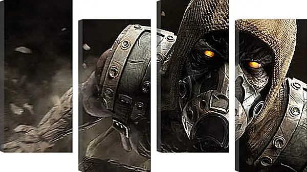 Модульная картина - mortal kombat x, tremor, ninja Модульная картина - mortal kombat x, tremor, ninja