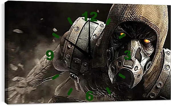 Часы картина - mortal kombat x, tremor, ninja Часы картина - mortal kombat x, tremor, ninja