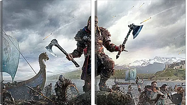 Модульная картина - Assassins Creed Valhalla Модульная картина - Assassins Creed Valhalla