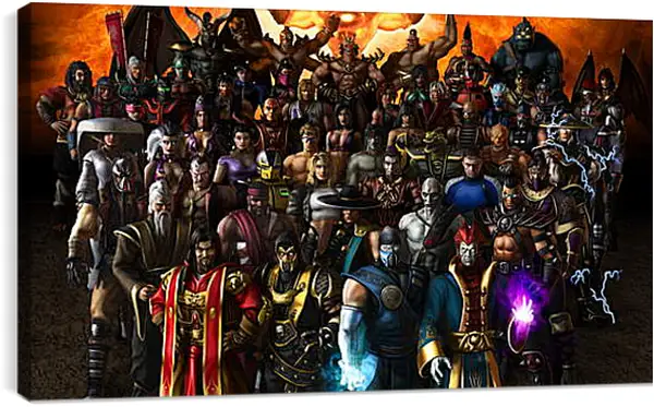 Постер на подрамнике - mortal kombat, armageddon, characters Постер на подрамнике - mortal kombat, armageddon, characters