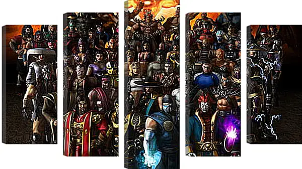 Модульная картина - mortal kombat, armageddon, characters Модульная картина - mortal kombat, armageddon, characters