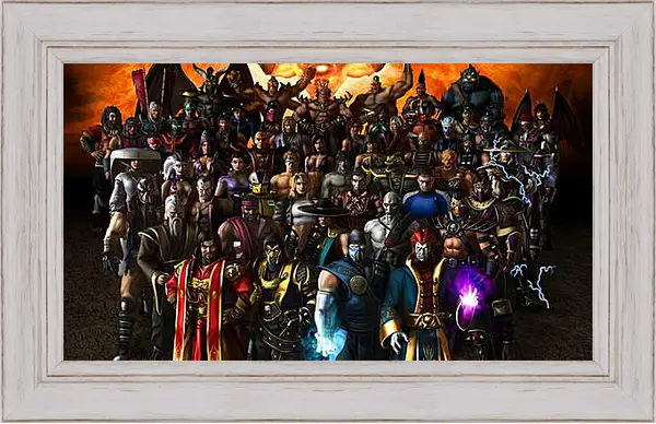 Картина в раме - mortal kombat, armageddon, characters Картина в раме - mortal kombat, armageddon, characters