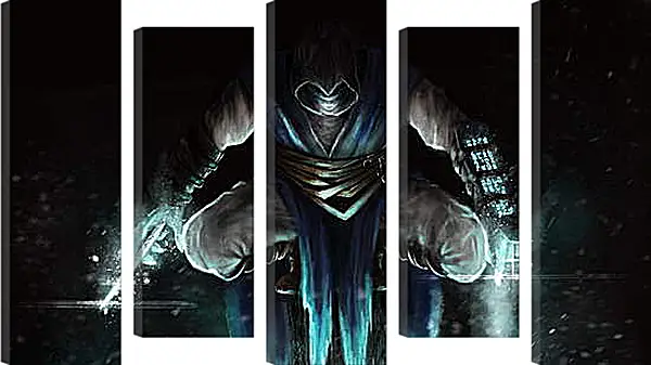 Модульная картина - mortal kombat, sub-zero, jump Модульная картина - mortal kombat, sub-zero, jump