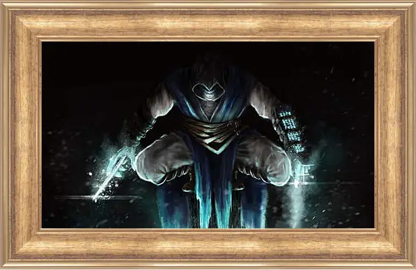 Картина в раме - mortal kombat, sub-zero, jump Картина в раме - mortal kombat, sub-zero, jump