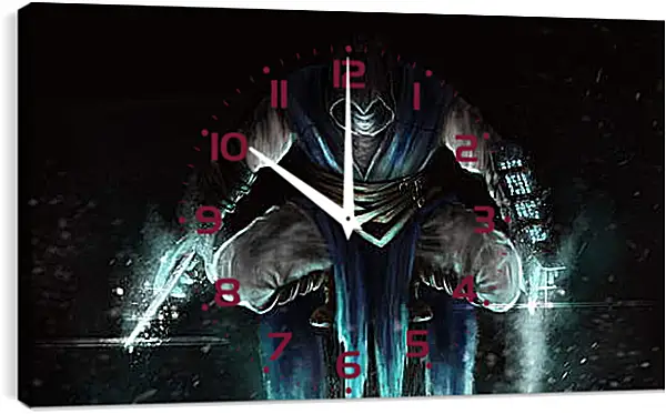 Часы картина - mortal kombat, sub-zero, jump Часы картина - mortal kombat, sub-zero, jump
