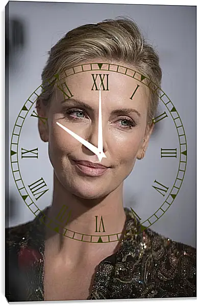 Часы картина - Шарлиз Терон. Charlize Theron Часы картина - Шарлиз Терон. Charlize Theron