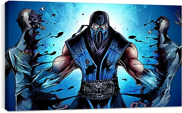 Постер на подрамнике - mortal kombat, sub-zero, ninja Постер на подрамнике - mortal kombat, sub-zero, ninja