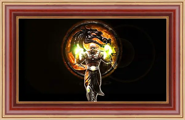 Картина в раме - mortal kombat, character, dragon Картина в раме - mortal kombat, character, dragon