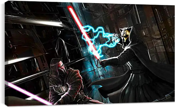 Постер на подрамнике - star wars, knights of the old republic, darth revan Постер на подрамнике - star wars, knights of the old republic, darth revan