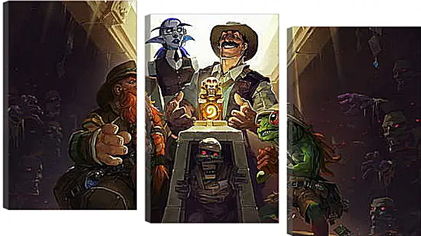Модульная картина - hearthstone, heroes of warcraft, the league of explorers Модульная картина - hearthstone, heroes of warcraft, the league of explorers