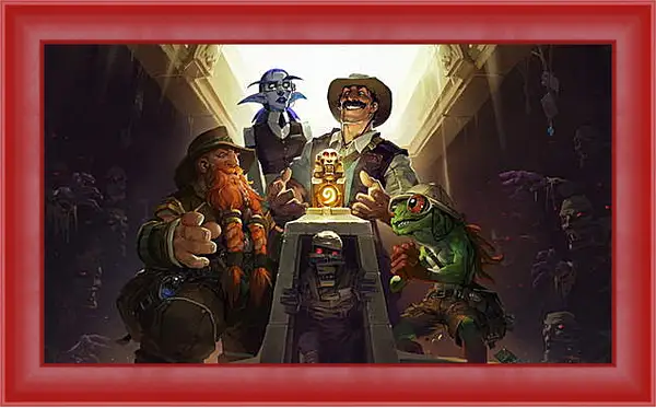 Картина в раме - hearthstone, heroes of warcraft, the league of explorers Картина в раме - hearthstone, heroes of warcraft, the league of explorers