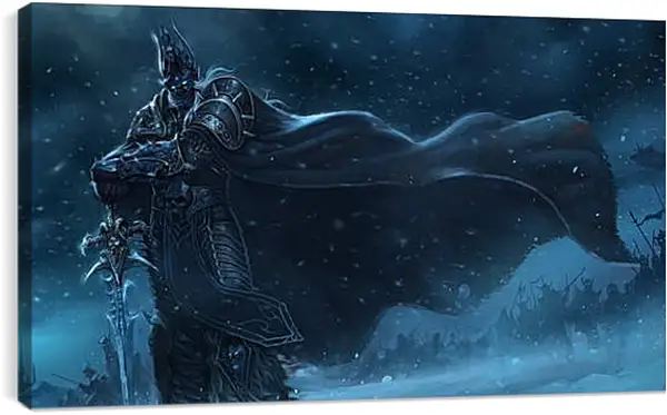 Постер на подрамнике - warcraft, lich king, sword Постер на подрамнике - warcraft, lich king, sword