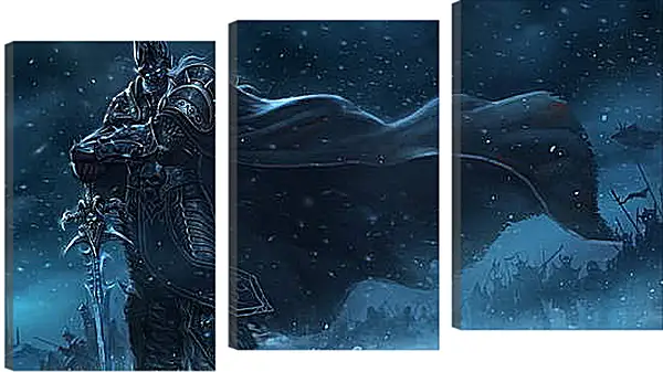 Модульная картина - warcraft, lich king, sword Модульная картина - warcraft, lich king, sword