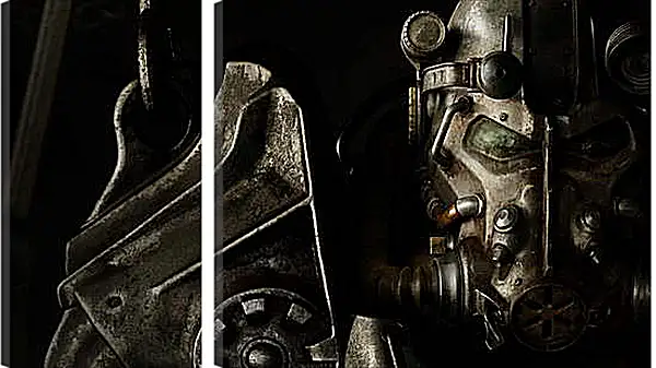 Модульная картина - fallout 4, paladin, armor Модульная картина - fallout 4, paladin, armor