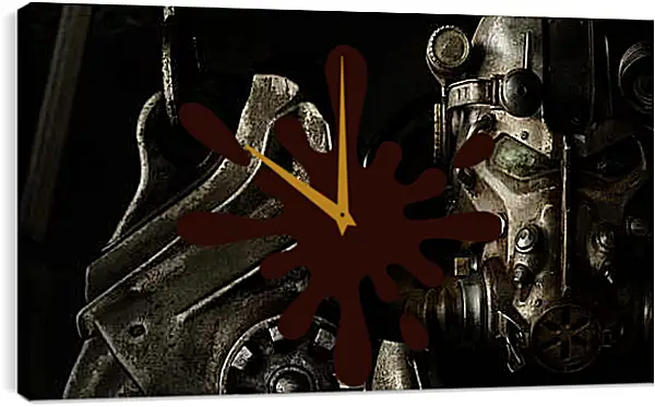 Часы картина - fallout 4, paladin, armor Часы картина - fallout 4, paladin, armor