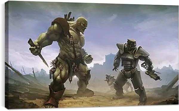 Постер на подрамнике - fallout 4, brotherhood of steel, bethesda softworks Постер на подрамнике - fallout 4, brotherhood of steel, bethesda softworks